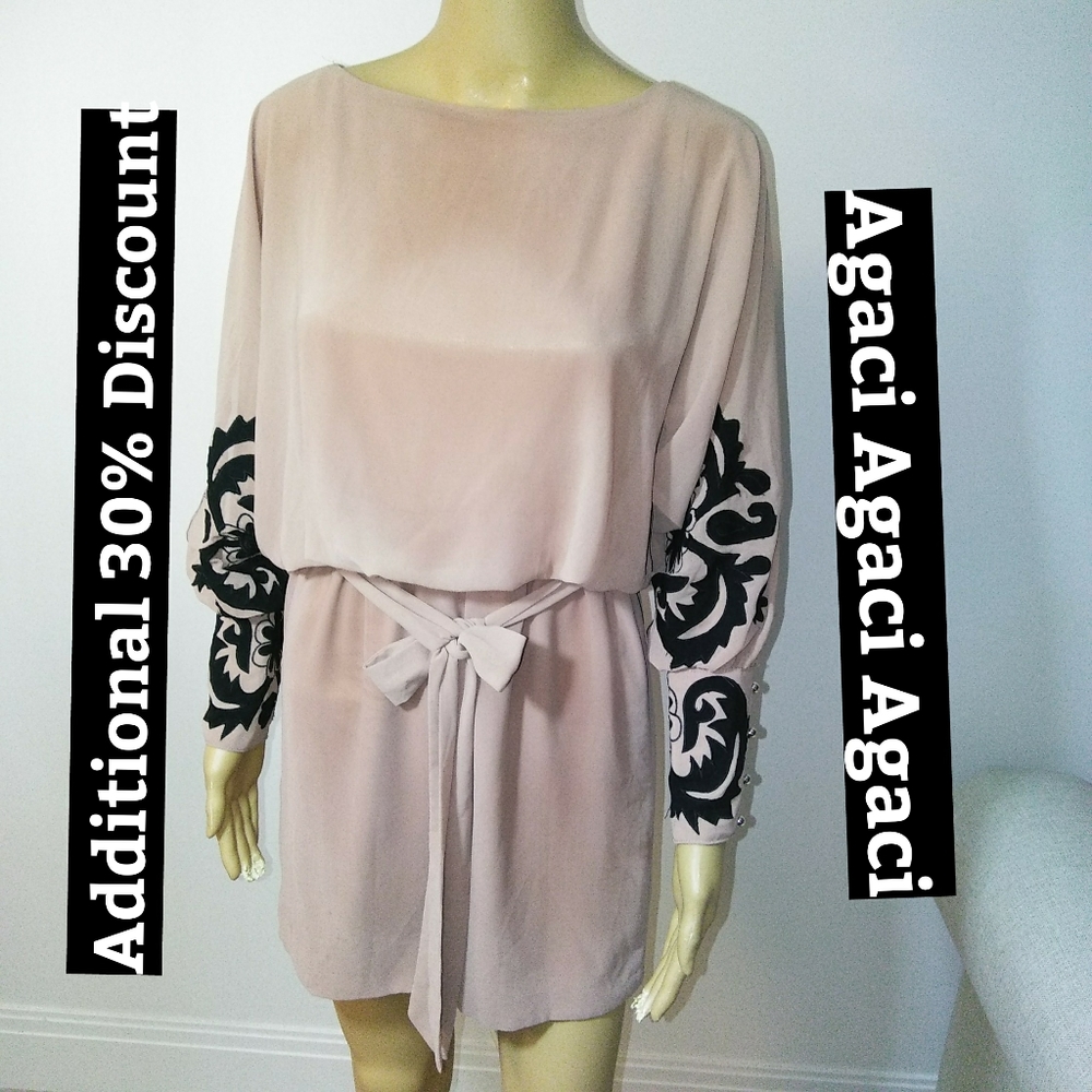 AGACI, Sulk blend cold shoulder‎ dress